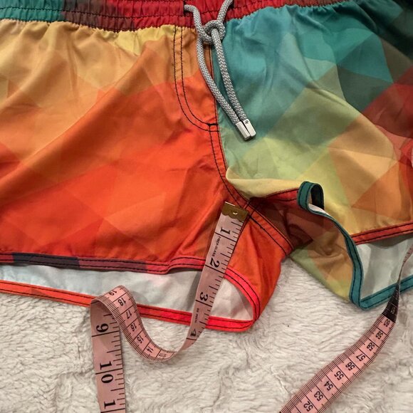 NWT Surf Cuz - Rainbow Diamond Pattern Board Shorts - M - Picture 12 of 13